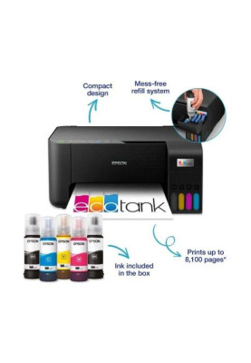 Багатофункціональний кольоровий струменевий EPSON EcoTank L3270 СНПЧ, A4, USB, Wi-Fi