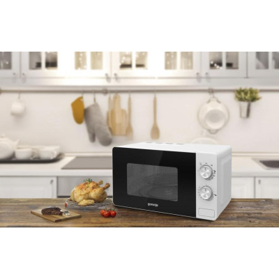 Мікрохвильова піч з грилем GORENJE MO20E2W, 20л, 800Вт, біла