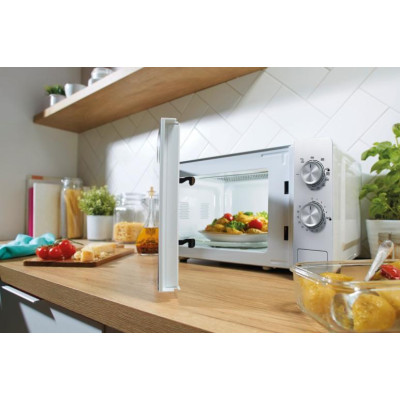 Мікрохвильова піч з грилем GORENJE MO20E2W, 20л, 800Вт, біла
