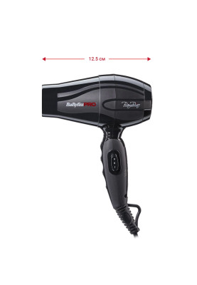 Дорожній фен BaByliss PRO BAB5510E Bambino потужність 1200 Вт шнур із петлею для підвішування завдовжки 1.8 м