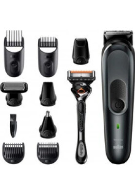 Багатофункціональний тример MGK7321, тример 10-в-1, 8 насадок та бритва Gillette ProGlide. 10-в-1