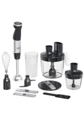 TEFAL Quickchef+ HB67G830, 0.8 л, 1000 Вт, 20 налаштувань швидкості, чорно-сріблястий