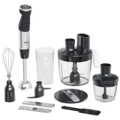 TEFAL Quickchef+ HB67G830, 0.8 л, 1000 Вт, 20 налаштувань швидкості, чорно-сріблястий