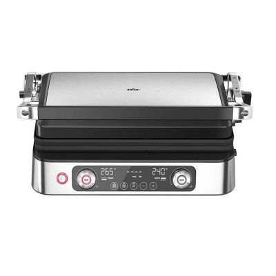 Електричний гриль BRAUN MultiGrill 9 Pro CG9140, 2200 Вт, сріблясто-чорний