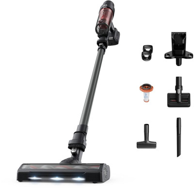ROWENTA X-Pert 7.6 RH6A75WO вертикальний пилосос, 0.44 л, 18.5 В, максимальна автономність 45 хв, червоно-чорний