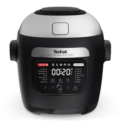 Багатофункціональна електрична каструля Tefal Multicook Actifry MY741CF0 Нержавіюча сталь/Чорний