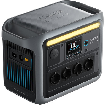 Зарядна станція ANKER Solix C1000X, 1056 Вт·год, 1800 Вт, чорна