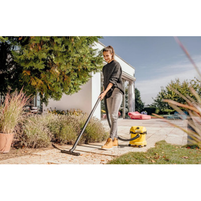 Багатофункціональний пилосос Karcher WD 2 PLUS V-12/4/18, 12 літрів, 1000 Вт, жовтий