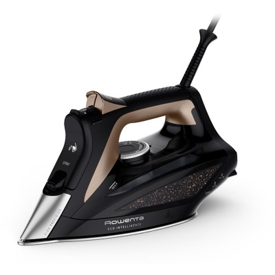 Праска ROWENTA Eco Intelligence DW6341D1, 2500 Вт, 190 г/хв, 300 мл, підошва Microsteam 400 Laser, чорно-рожеве золото