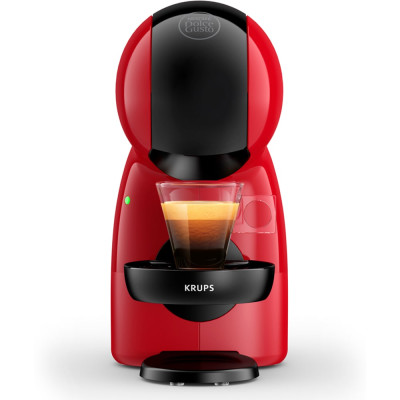 Капсульна кавоварка KRUPS Dolce Gusto Piccolo XS KP1A3510, 0.8 л, 1600 Вт, 15 бар, червоно-чорна