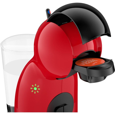 Капсульна кавоварка KRUPS Dolce Gusto Piccolo XS KP1A3510, 0.8 л, 1600 Вт, 15 бар, червоно-чорна