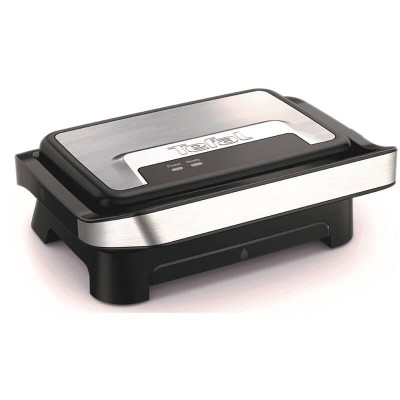 Електричний гриль Tefal Inicio Compact GC270D10, 1000 Вт, функція паніні, сріблястий / чорний