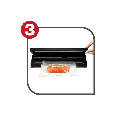 Вакуумний пакувальник Tefal VacuPack Classic VT254070, 2 програми, 110 Вт, Чорний Вакуумний пакувальник Tefal VacuPack Classic VT254070, 2 програми, 110 Вт, Чорний
