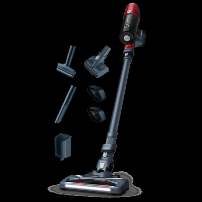 ROWENTA X-Pert 6.60 Animal Care RH6878WO вертикальний пилосос, 0.55 л, 18 В, максимальна автономність 45 хв, темно-синьо-червоний
