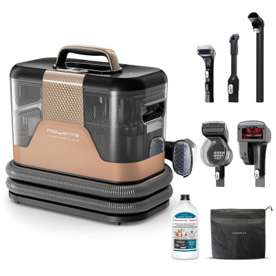 Пилосос ROWENTA Clean It Hot&Cold IN7021F0 для миття посуду, 1.5 л, 1150 Вт, коричнево-сірий