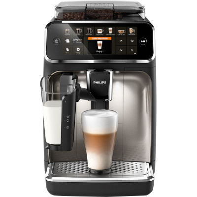 Кавомашина автоматична Philips LatteGo 5400 Series EP5447/90.тКава: в зернах, меленаФункція "cappuccino": автоматично