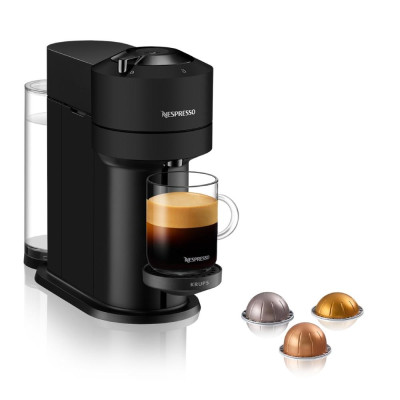 Капсульна еспресо-машина NESPRESSO Vertuo Next XN910N10, 1.1 л, 1500 Вт, 15 бар, матово-чорна