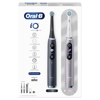 Oral-B iO Series 9 Duo (iOM9D.3JE2.2AD) Black Onyx / Rose Quartz (4210201449058) *
