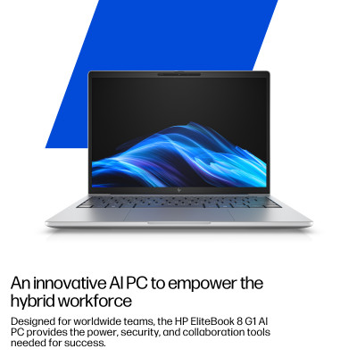 HP EliteBook 8 G1a 14 AI (AX8Q2AV + USB C to Gigabit RJ45 Adapter) Silver (14 / IPS / 1920x1200 / 60Hz / AMD Ryzen AI 5 PRO 340 / 32GB RAM / 256GB SSD / AMD Radeon Graphics 840M / WWAN 5G / Windows 11 Pro) *