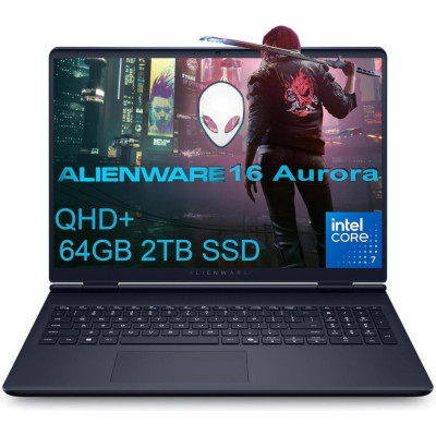 Dell Alienware 16 Aurora AC16250 (LAC16250-7568BLU-PUS) (16/WVA/2560x1600/120Hz/Intel Core 7-240H/32GB RAM/1TB SSD/RTX 5060/Win11H)