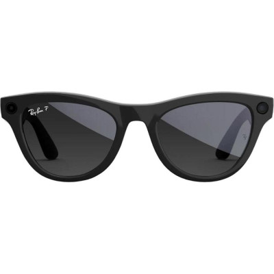 Ray-Ban Meta Skyler Gen 2 Standard Shiny Black Frame / Gradient Graphite Lenses (RW4014 601/T3 52-20)