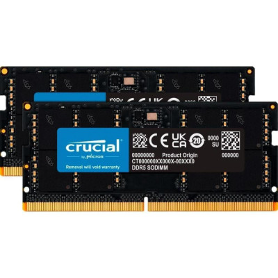 Crucial 128 GB (2x64GB) SO-DIMM DDR5 5600 MHz (CT2K64G56C46S5)