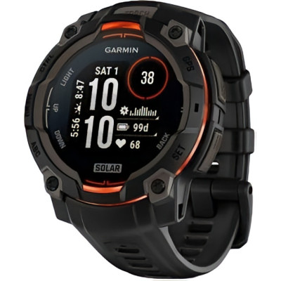 Garmin Instinct 3 45mm Solar Black with Black Band (010-02934-00/40)