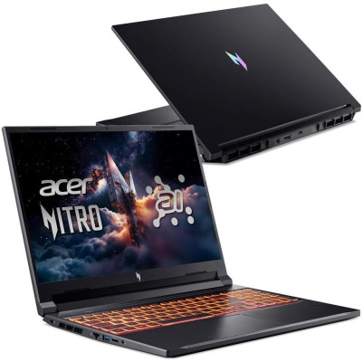 Acer Nitro V 16 AI ANV16-42-R96P (NH.U2NAA.003 Custom 32GB RAM / 512GB+512GB SSD) Shale Black (16 / IPS / 1920x1200 / 180Hz / Ryzen 7-260 / 32GB RAM / 512GB+512GB SSD / RTX 5050 / Windows 11 Pro)