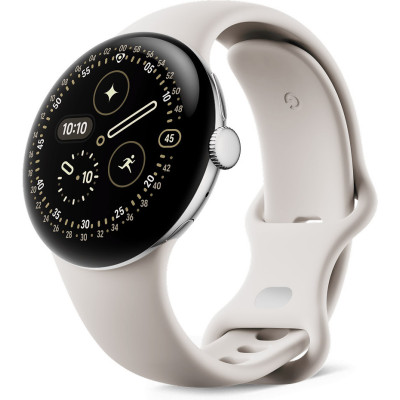 Google Pixel Watch 4 41mm Wi-Fi Polished Silver Aluminum case / Porcelain Active Band (GA10830-EU)