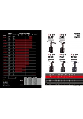 Пневмозаклепер PA-211; 2,4-6,4мм