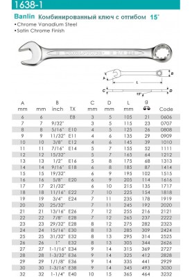 Ключ комб. 10мм (3/8"*Е12)