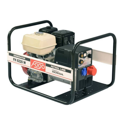 Апарат дугового зварювання з генераторною установкою FH8220W 3ф-6,5кВА/1ф-3,5кВА, звар.стр-220А, двиг.Honda-GX390, бак 6,2л, руч.старт