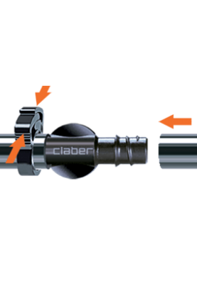 Хомут 16мм для крапельної трубки 1/2"(10шт)