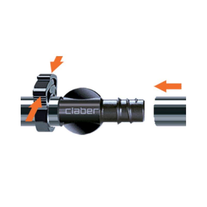 Хомут 16мм для крапельної трубки 1/2"(10шт)