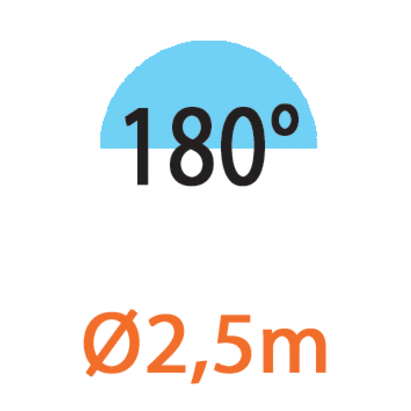 Дощувач мікро 180° 2,5м 10шт.