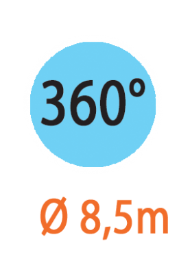 Дощувач мікро 360° 8,5м (5шт)