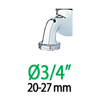 Штуцер 1/2"-3/4"В*16/6мм для крапельної трубки 1/4"-1/2"