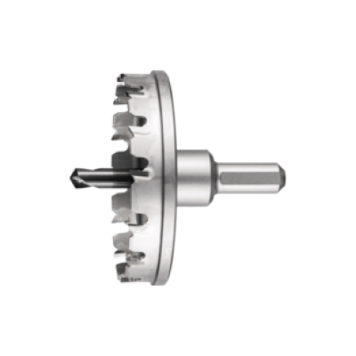 Коронка 40мм твердосплавна нерж. 8мм в зборі з адаптером