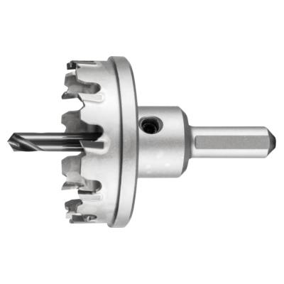 Коронка 50мм твердосплавна нерж. 8мм  в зборі з адаптером