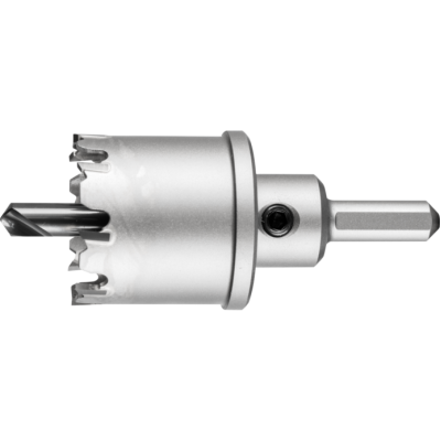 Коронка 40мм твердосплавна нерж. 35мм в зборі з адаптером