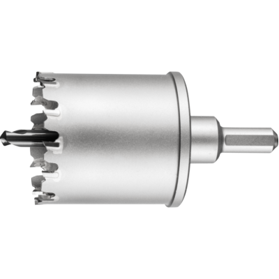 Коронка 60мм твердосплавна нерж. 35мм в зборі з адаптером