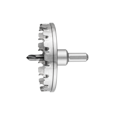 Коронка 70мм твердосплавна нерж. 8мм в зборі з адаптером