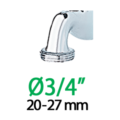 Адаптер 1/2"-3/4"В для конектора поливального шлангу Ergogrip