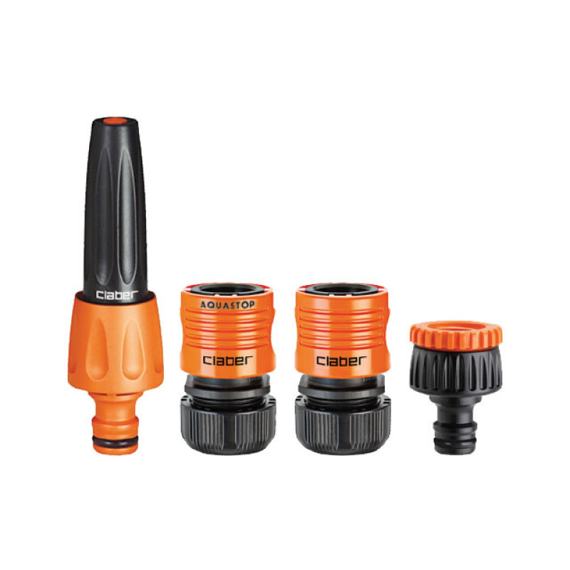 Розпилювач струменевий + 2 конектора 3/4"аквастоп, адаптер конектора 1/2"-3/4")