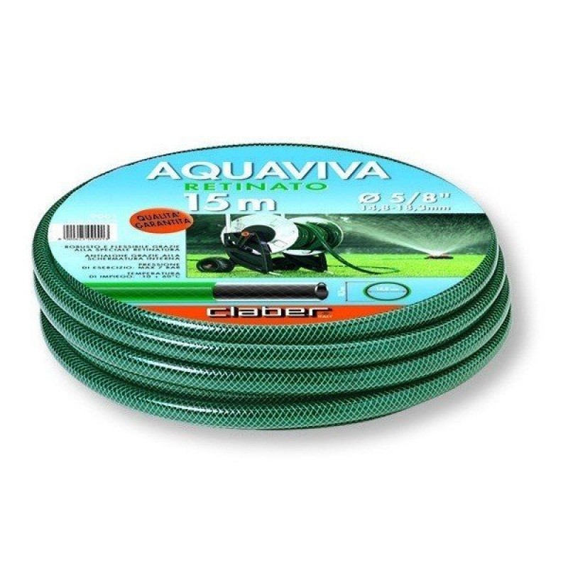 Шланг поливальний 5/8" 15м Aquaviva Claber, зелений
