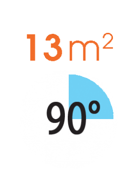 Форсунка для дощувача підземного поливу регульована 90° 13м2