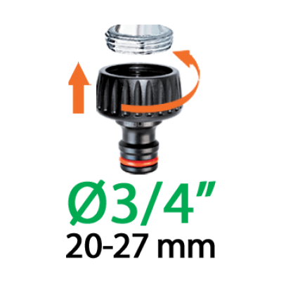 Адаптер 1/2"-3/4"В для конектора поливального шлангу