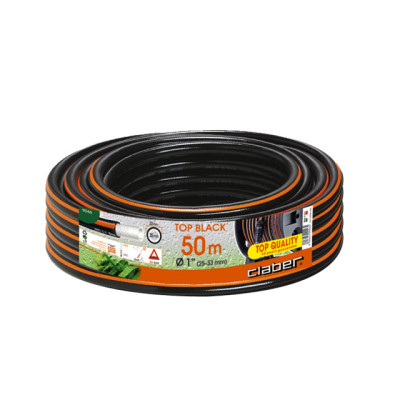 Шланг поливальний 1" 50м TOP Black, чорний