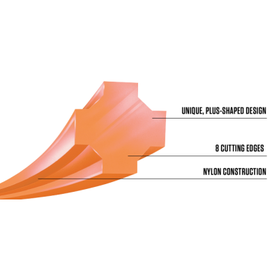 Струна косильна d-3,3мм 231м квадратна