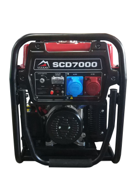 Генераторна установка SCD7000 дизель 3ф 5,0кВт ел.старт, бак18л, колеса